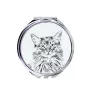 Chat Somali - miroir de poche avec un chat, miroir personnalisé pour sac à main, miroir compact avec impression de la marque Art-Dog