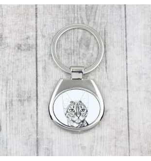 Toyger Cat - keychain with a cat, keychain with a print, personalized pendant from the Art-Dog brand