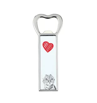 Toyger Cat - bottle opener with a cat, personalized fridge opener, unique gift for men by Art-Dog brand