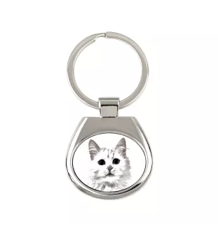 Türkisch Van Katze - Schlüsselanhänger mit Katze, Anhänger mit Aufdruck, personalisierter Anhänger der Marke Art-Dog