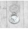 Turkish Angora Cat - keychain with a cat, keychain with a print, personalized pendant from the Art-Dog brand