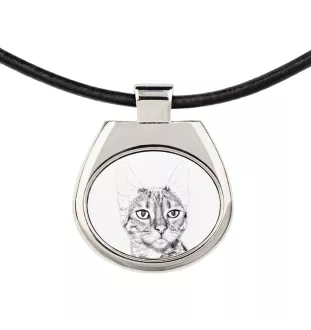 Toyger Katze - Halskette mit Katzenanhänger, personalisiertes Fotoanhänger, einzigartige Halskette für Frauen und Männer von der Marke Art-Dog