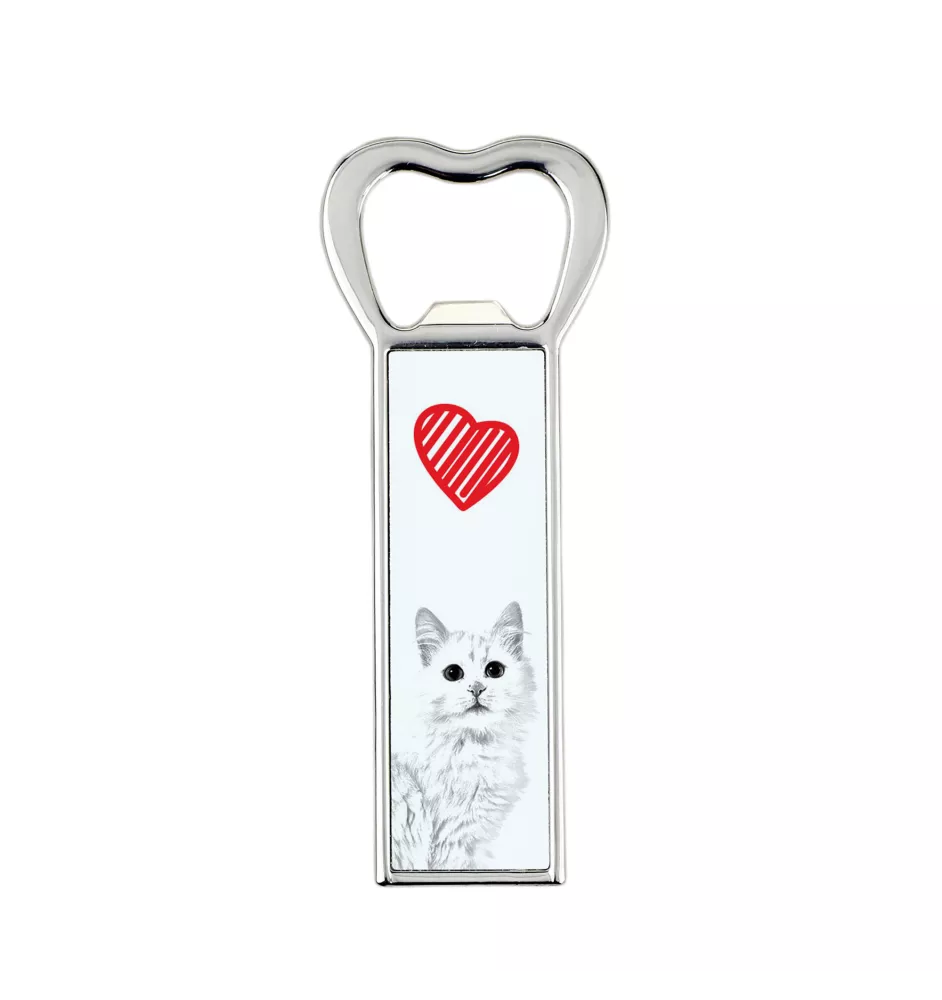 Chat turc de Van - ouvre-bouteille avec un chat, ouvre-bouteille personnalisé pour le réfrigérateur, cadeau unique pour homme de la marque Art-Dog