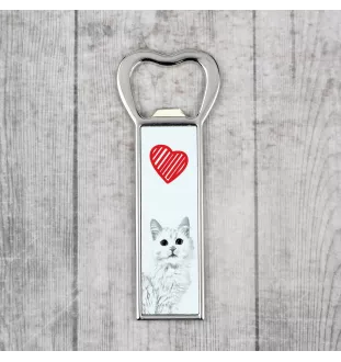 Chat turc de Van - ouvre-bouteille avec un chat, ouvre-bouteille personnalisé pour le réfrigérateur, cadeau unique pour homme de la marque Art-Dog