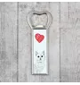 Turkish Van Cat - bottle opener with a cat, personalized fridge opener, unique gift for men by Art-Dog brand