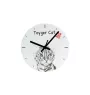 Toyger Katze - Wanduhr mit Katze, Regal Uhr mit Druck, personalisierte Hausdekoration von Art-Dog.