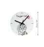 Toyger Katze - Wanduhr mit Katze, Regal Uhr mit Druck, personalisierte Hausdekoration von Art-Dog.