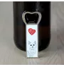 Turkish Van Cat - bottle opener with a cat, personalized fridge opener, unique gift for men by Art-Dog brand
