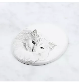 Turecka angora płyta nagrobna ze zdjęciem kota Art-Dog