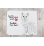 Chat turc de Van - tapis de souris imprimé, tapis de souris personnalisé avec un chat, un gadget unique pour un employé de bureau de la marque Art-Dog