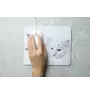 Chat Angora Turc - tapis de souris imprimé, tapis de souris personnalisé avec un chat, un gadget unique pour un employé de bureau de la marque Art-Dog