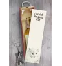 Chat Angora Turc - boîte à vin avec un chat, boîte à alcool avec une illustration, boîte personnalisée pour cadeau de la marque Art-Dog