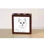 Turkish Van Cat - pen holder with a cat, desk organizer with a print, personalized desk decoration by Art-Dog brand