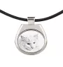 Türkisch Angorakatze - Halskette mit Katzenanhänger, personalisiertes Fotoanhänger, einzigartige Halskette für Frauen und Männer von der Marke Art-Dog