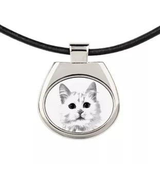 Chat turc de Van - collier avec un chat, pendentif personnalisé avec une photo, collier unique pour hommes et femmes de la marque Art-Dog