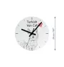Türkisch Van Katze - Wanduhr mit Katze, Regal Uhr mit Druck, personalisierte Hausdekoration von Art-Dog.