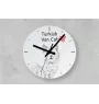 Turkish Van Cat - wall clock with a cat, shelf clock with a print, personalized home decoration from the Art-Dog brand