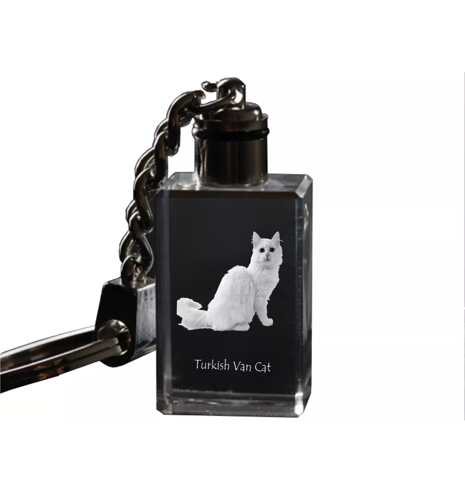 Van turc - Pendentif en cristal avec photo de chat, pendentif lumineux, cadeau unique de la marque Art-Dog