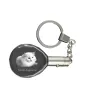 Türkisch Angorakatze - Fob with cat photo, crystal key ring in gift box, unique gift by Art-Dog brand