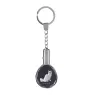 Turkish Van Cat - Fob with cat photo, crystal key ring in gift box, unique gift by Art-Dog brand