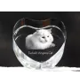 Turecka angora serce kryształowe z kotem Art-Dog