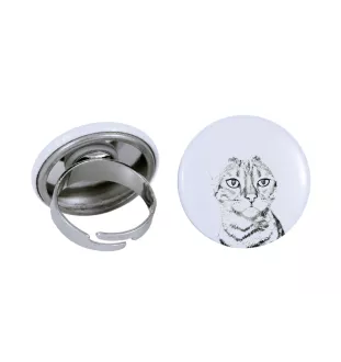 Toyger Katze - ein einzigartiger Ring, handgefertigt, Damenschmuck der Marke Art-Dog