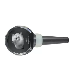 Turecka angora grubszy stopper do wina z kotem Art-Dog