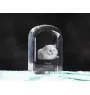 Chat Angora Turc - un cube en cristal avec une photo, une photo de chat dans le cristal, un presse-papiers cubique de la marque Art-Dog