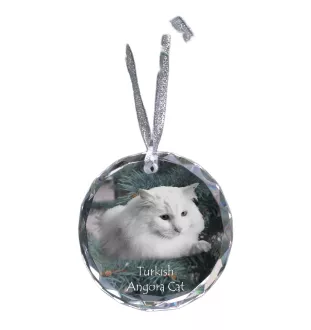 Turecka angora medal kryształowy z kotem Art-Dog