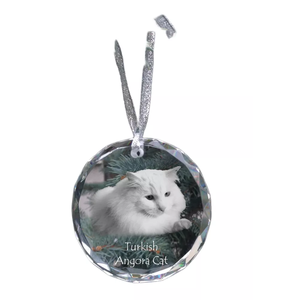 Turecka angora medal kryształowy z kotem Art-Dog