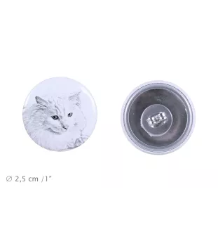 Turecka angora kolczyki z kotem mały Art-Dog