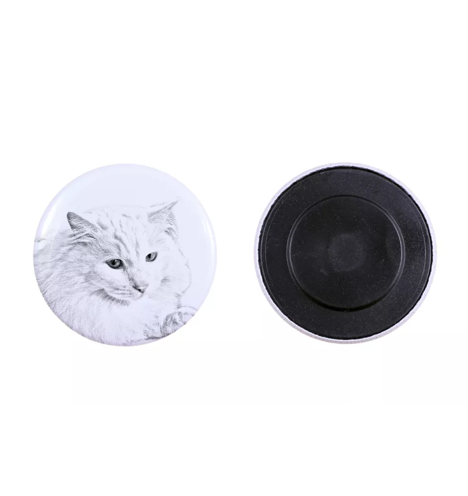 Chat Angora Turc - collection de magnets uniques, photo personnelle, marque Art-Dog