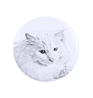 Turkish Angora Cat - collection of unique magnets, own photo, Art-Dog brand