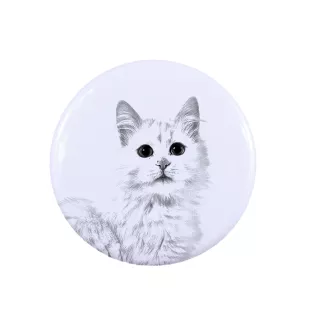 Turkish Van Cat - unique ring, handmade, women's jewelry by Art-Dog