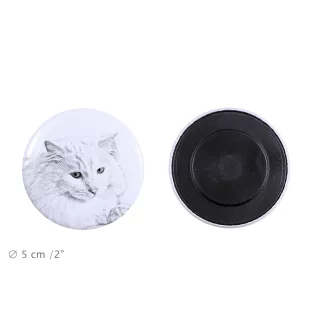 Chat Angora Turc - collection de magnets uniques, photo personnelle, marque Art-Dog