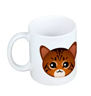 Kot toyger kubek z kotem Art-Dog