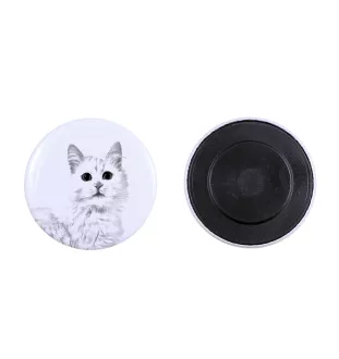 Turkish Van Cat - collection of unique magnets, own photo, Art-Dog brand