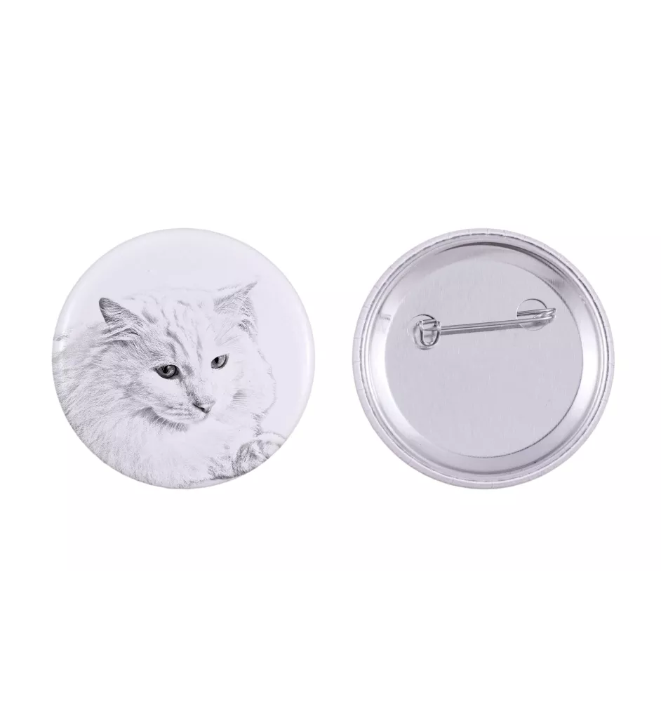 Chat Angora Turc - collection de magnets uniques, photo personnelle, marque Art-Dog
