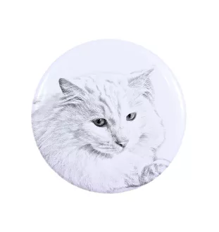 Chat Angora Turc - collection de magnets uniques, photo personnelle, marque Art-Dog