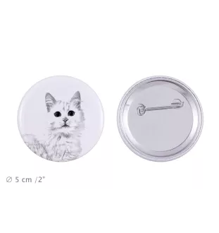 Chat turc de Van - collection de magnets uniques, photo personnelle, marque Art-Dog