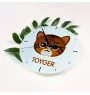 Kot toyger zegar z kotem Art-Dog