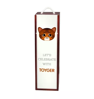 Toyger - boîte à vin avec graphisme et logo de la marque Art-Dog