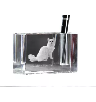 Turecki van penholder kryształowy z kotem Art-Dog