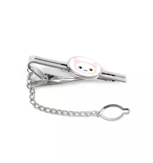 Turkish Angora - elegant metal keychain as a gift from Art-Dog brand