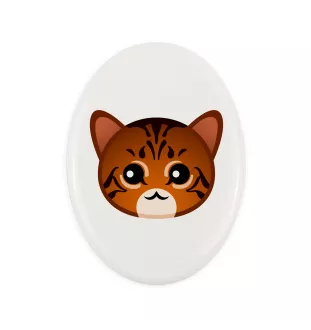 Kot toyger płyta nagrobna z kotem Art-Dog
