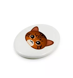 Toyger - une plaque funéraire en céramique avec une illustration et un texte de la marque Art-Dog