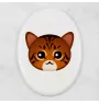 Kot toyger płyta nagrobna z kotem Art-Dog