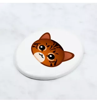 Toyger - une plaque funéraire en céramique avec une illustration et un texte de la marque Art-Dog