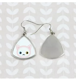 Angora turc - élégantes boucles d'oreilles en métal en cadeau de la marque Art-Dog