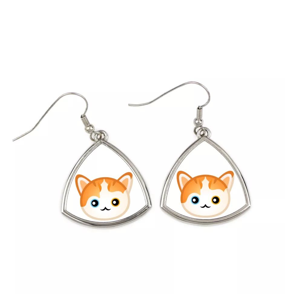 Turkish van - elegant metal earrings as a gift from the Art-Dog brand